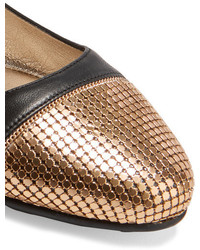 Ballerines en cuir ornées noires Jimmy Choo