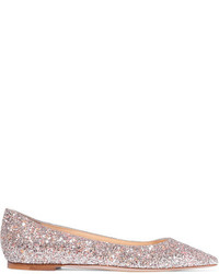 Ballerines en cuir roses Jimmy Choo