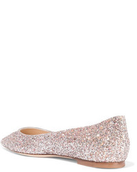 Ballerines en cuir roses Jimmy Choo