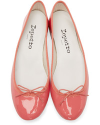 Ballerines en cuir rouges Repetto