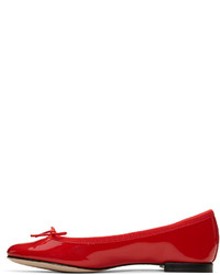 Ballerines en cuir rouges Repetto