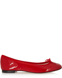 Ballerines en cuir rouges Repetto