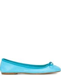 Ballerines en cuir turquoise Anna Baiguera