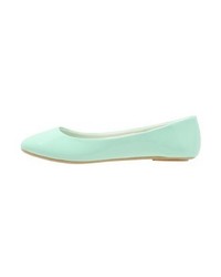 Ballerines en cuir vert menthe Even&Odd
