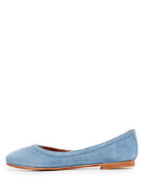 Ballerines en daim bleu clair Frye