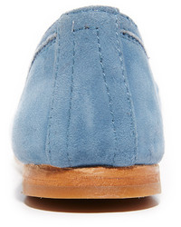 Ballerines en daim bleu clair Frye