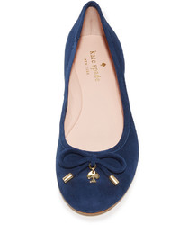 Ballerines en daim bleu marine Kate Spade