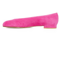 Ballerines en daim fuchsia Stuart Weitzman