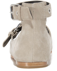 Ballerines en daim grises Rebecca Minkoff