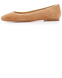 Ballerines en daim marron clair Diane von Furstenberg