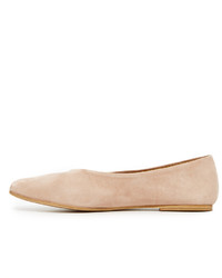 Ballerines en daim marron clair Coclico