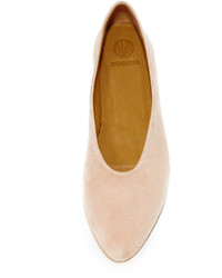 Ballerines en daim marron clair Coclico