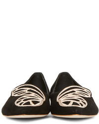 Ballerines en daim noires Sophia Webster