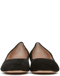 Ballerines en daim noires Nicholas Kirkwood