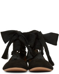 Ballerines en daim noires Chloé