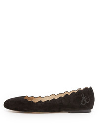 Ballerines en daim noires Sam Edelman