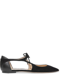 Ballerines en daim noires Jimmy Choo