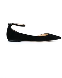 Ballerines en daim noires Jimmy Choo