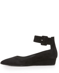 Ballerines en daim noires Alice + Olivia