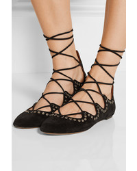 Ballerines en daim noires Isabel Marant