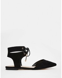 Ballerines en daim noires Carvela