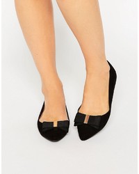 Ballerines en daim noires Miss KG