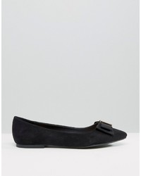 Ballerines en daim noires Miss KG