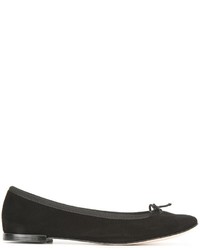 Ballerines en daim noires Repetto