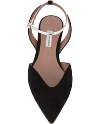 Ballerines en daim noires Tabitha Simmons