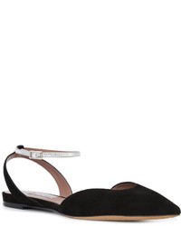 Ballerines en daim noires Tabitha Simmons