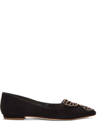 Ballerines en daim noires Sophia Webster