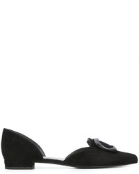 Ballerines en daim noires Stuart Weitzman