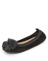 Ballerines en daim noires Yosi Samra