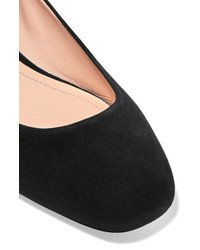 Ballerines en daim ornées noires Nicholas Kirkwood