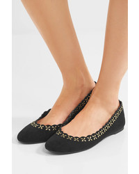 Ballerines en daim ornées noires MICHAEL Michael Kors