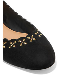 Ballerines en daim ornées noires MICHAEL Michael Kors