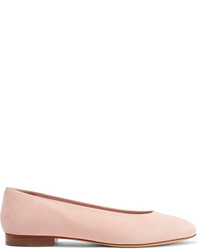 Ballerines en daim roses Mansur Gavriel