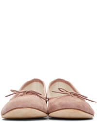 Ballerines en daim roses Repetto