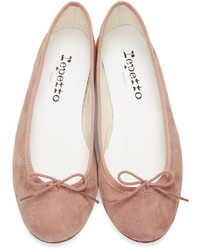 Ballerines en daim roses Repetto