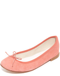 Ballerines en daim roses Repetto