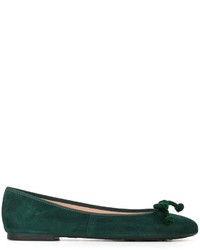 Ballerines en daim vert foncé Pretty Ballerinas