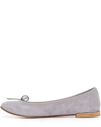 Ballerines en daim violet clair Repetto