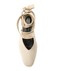 Ballerines en toile beiges JW Anderson