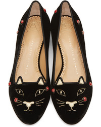 Ballerines noires Charlotte Olympia