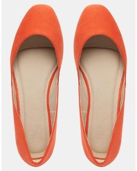 Ballerines orange Asos