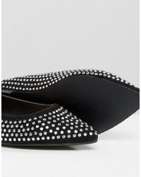 Ballerines ornées noires Asos