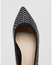 Ballerines ornées noires Asos