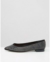 Ballerines ornées noires Asos