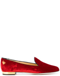 Ballerines rouges Charlotte Olympia