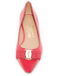 Ballerines rouges Salvatore Ferragamo